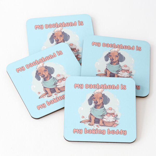 Item preview, Dachshund Baking Buddy II - A Cute Design for Bakers and Dog Lovers designed and sold by brindled.