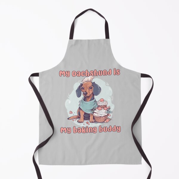 Item preview, Dachshund Baking Buddy II - A Cute Design for Bakers and Dog Lovers designed and sold by brindled.