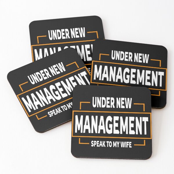 Item preview, Under New Management Speak To My Wife designed and sold by Roomshoping.