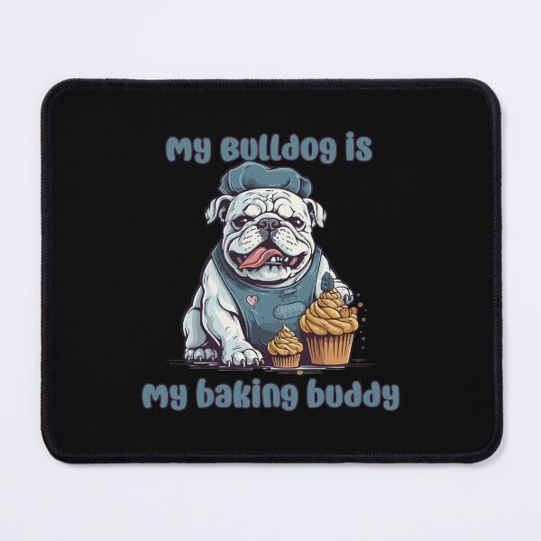 Item preview, English Bulldog Baking Buddy - A Cute Design for Bakers and Dog Lovers designed and sold by brindled.