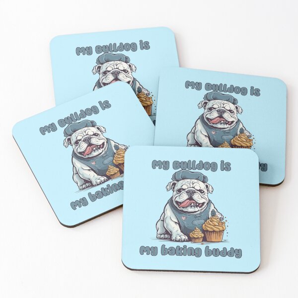 Item preview, English Bulldog Baking Buddy - A Cute Design for Bakers and Dog Lovers designed and sold by brindled.