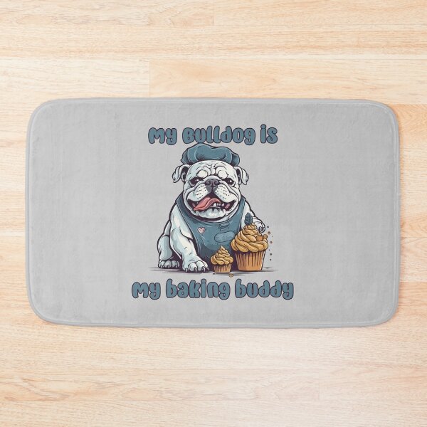 Item preview, English Bulldog Baking Buddy - A Cute Design for Bakers and Dog Lovers designed and sold by brindled.