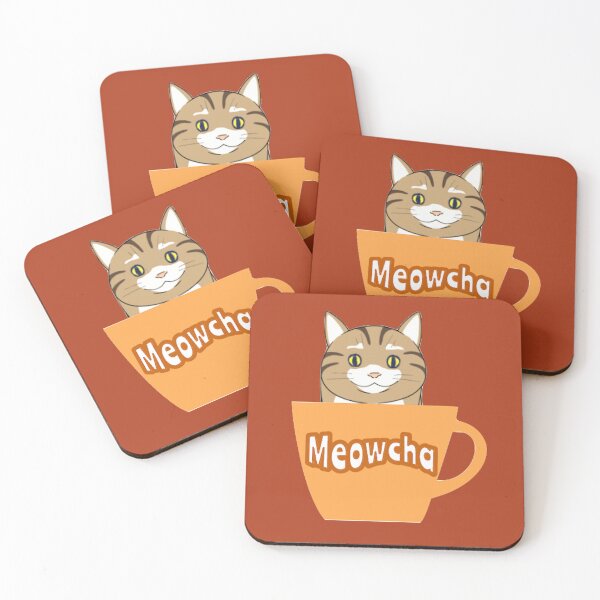 Item preview, Meowcha mocha cat designed and sold by glowvim.