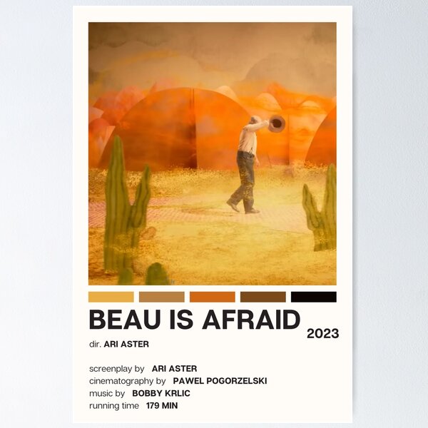 Item preview, Beau is Afraid Movie Poster designed and sold by YellowishCat15.