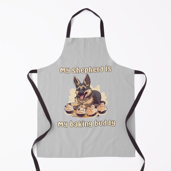 Item preview, German Shepherd Baking Buddy II - A Cute Design for Bakers and Dog Lovers designed and sold by brindled.