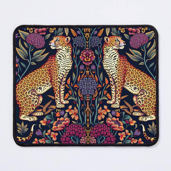 Item preview, cheetah and flowers Pattern designed and sold by zoldi.