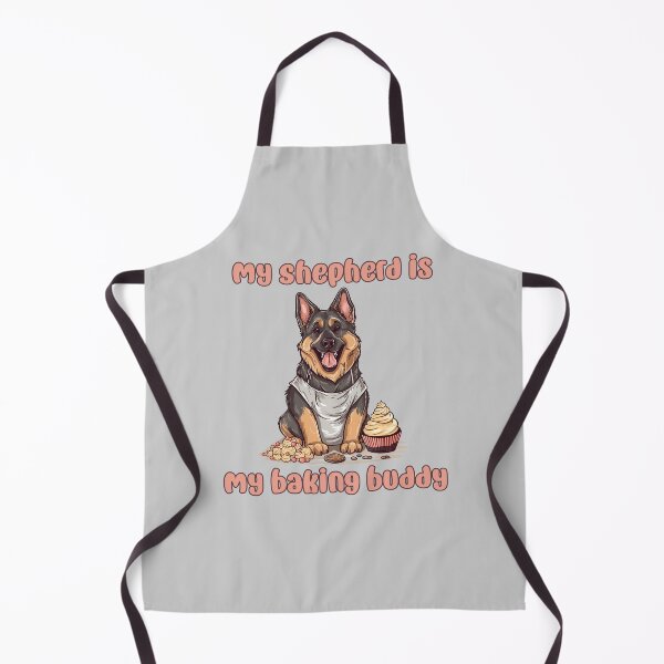 Item preview, German Shepherd Baking Buddy III - A Cute Design for Bakers and Dog Lovers designed and sold by brindled.