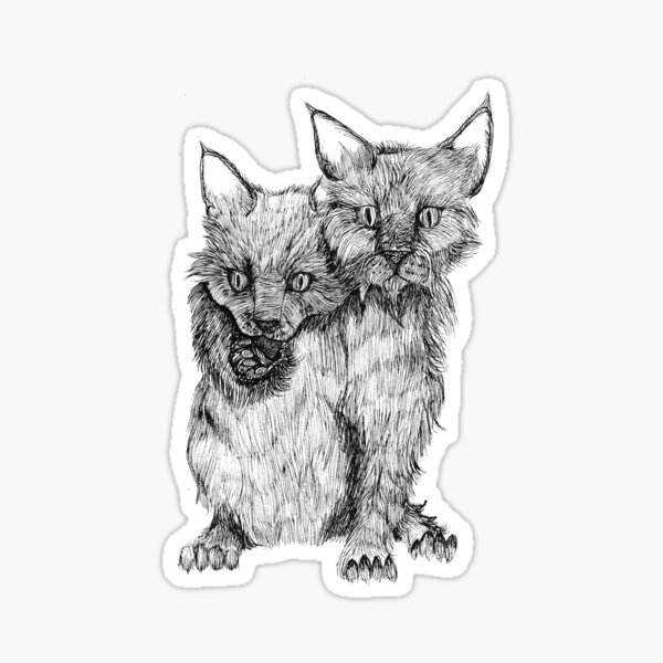 Siamese kittens Sticker