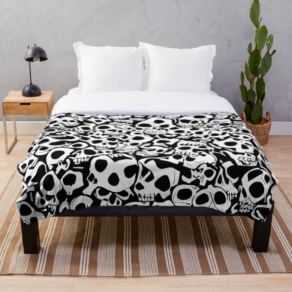 Item preview, Cartoon Skulls Pattern for Emo and Punk Rock Fans designed and sold by TuxIdeas.