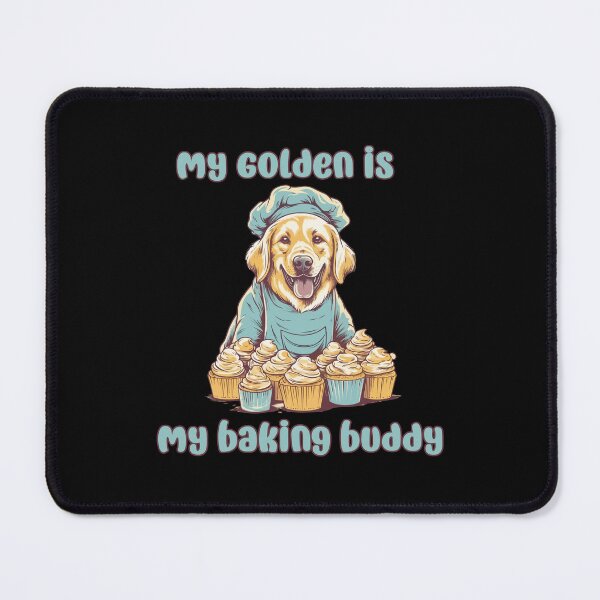 Item preview, Golden Retriever Baking Buddy - A Cute Design for Bakers and Dog Lovers designed and sold by brindled.
