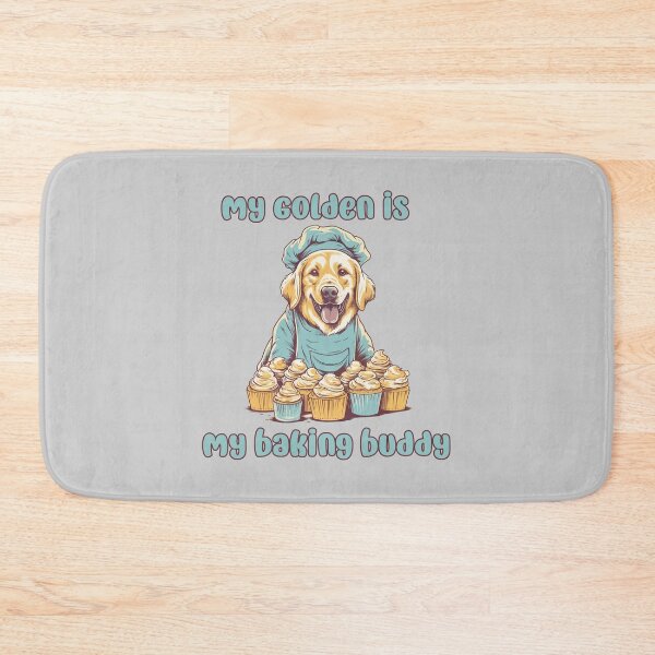Item preview, Golden Retriever Baking Buddy - A Cute Design for Bakers and Dog Lovers designed and sold by brindled.