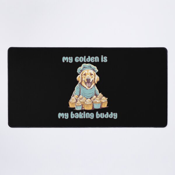 Item preview, Golden Retriever Baking Buddy - A Cute Design for Bakers and Dog Lovers designed and sold by brindled.