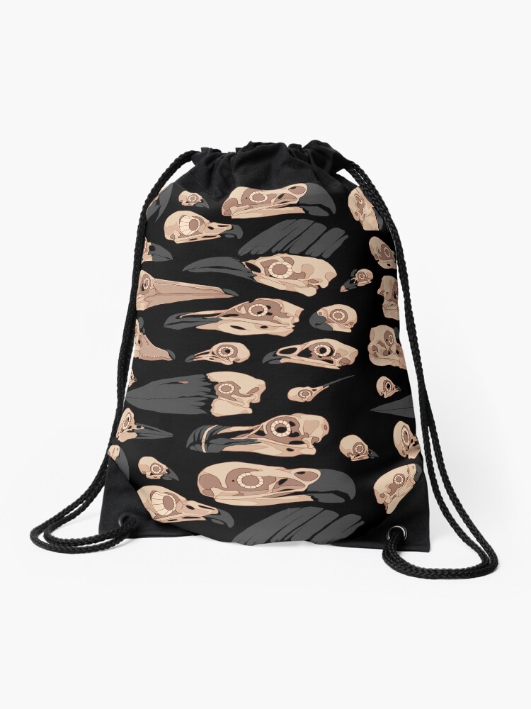 Bird Skulls Drawstring Bag for Sale by wingedwolf94