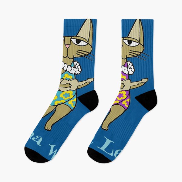 Item preview, Hula Kitties blue designed and sold by bdmgraphics.