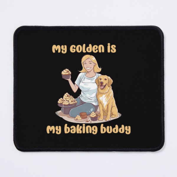 Item preview, Golden Retriever Baking Buddy II - A Cute Design for Bakers and Dog Lovers designed and sold by brindled.
