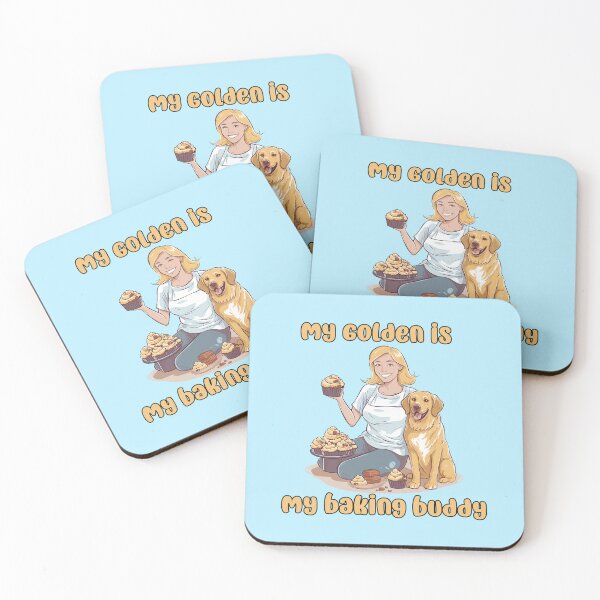 Item preview, Golden Retriever Baking Buddy II - A Cute Design for Bakers and Dog Lovers designed and sold by brindled.