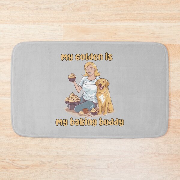 Item preview, Golden Retriever Baking Buddy II - A Cute Design for Bakers and Dog Lovers designed and sold by brindled.