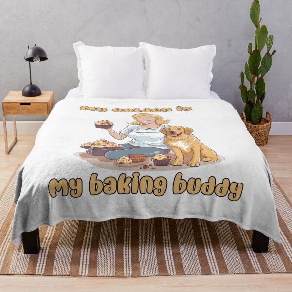 Item preview, Golden Retriever Baking Buddy II - A Cute Design for Bakers and Dog Lovers designed and sold by brindled.