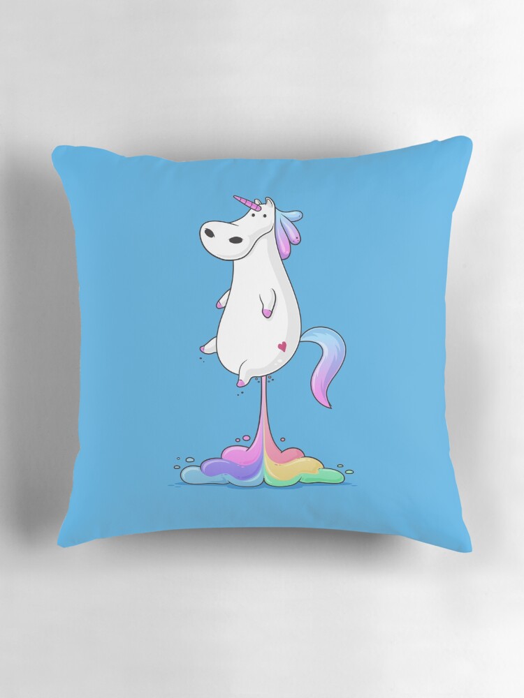 Thumbnail 3 of 4, Pillow, Unicorn Fart designed and sold by zoljo.