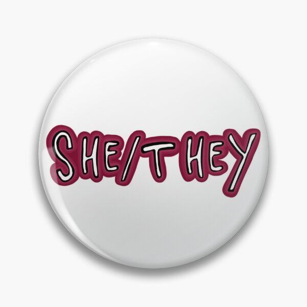 Item preview, She/they pink/red designed and sold by Lytranthropy.