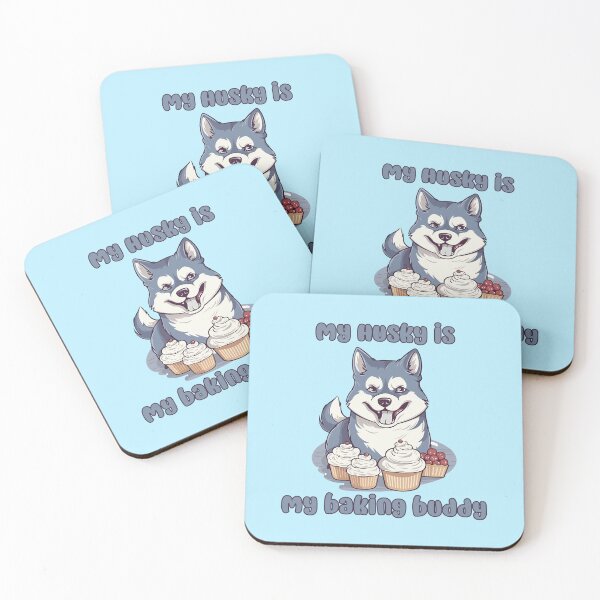 Item preview, Husky Baking Buddy - A Cute Design for Bakers and Dog Lovers designed and sold by brindled.