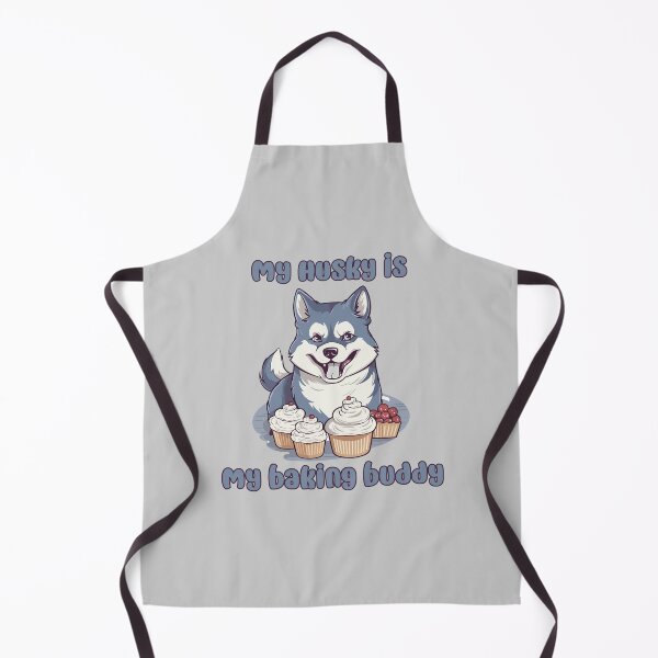 Item preview, Husky Baking Buddy - A Cute Design for Bakers and Dog Lovers designed and sold by brindled.