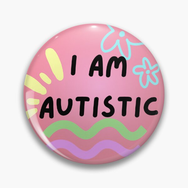 Item preview, I am autistic - red background designed and sold by gayautism.