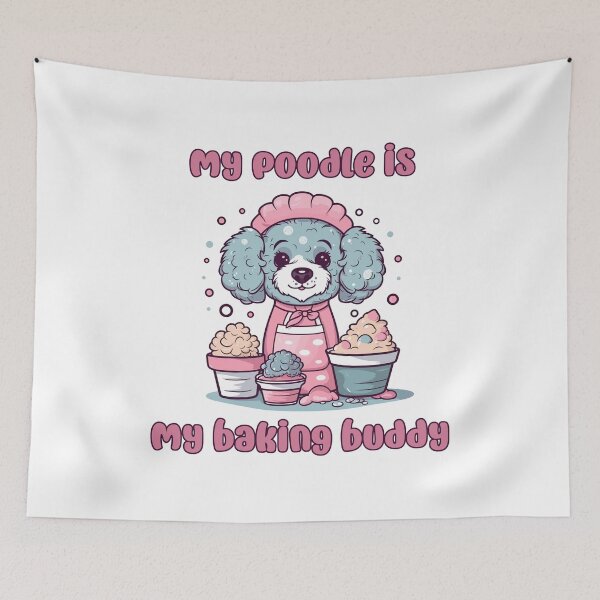 Item preview, Poodle Baking Buddy - A Cute Design for Bakers and Dog Lovers designed and sold by brindled.