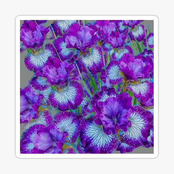 Item preview, AWESOME PURPLE SPRING SIBERIAN GARDEN FLOWERS ART designed and sold by sharlesart.
