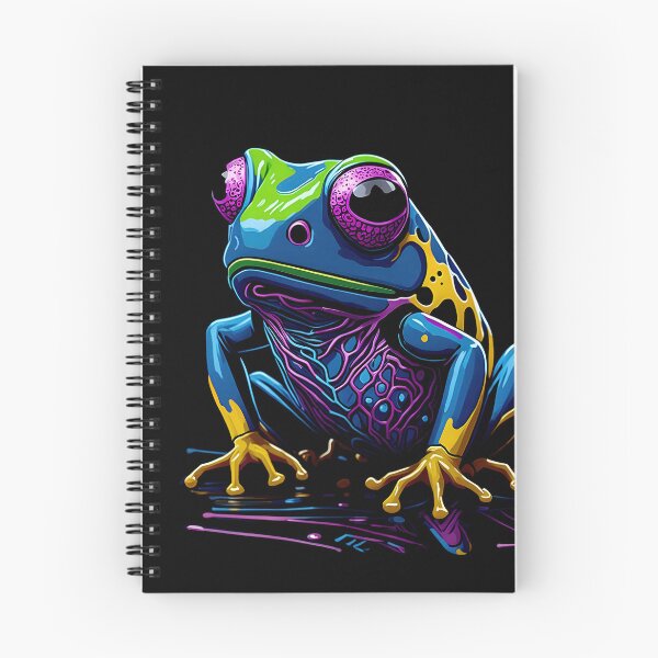 Item preview, Splash Art of a Cute Colorful Frog designed and sold by allovervintage.