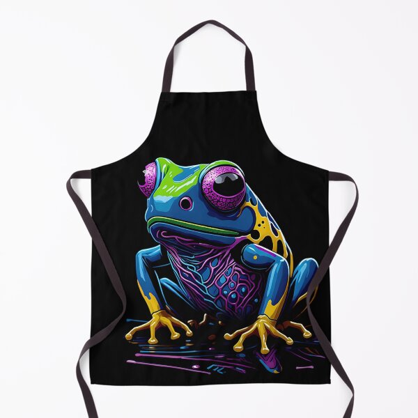 Item preview, Splash Art of a Cute Colorful Frog designed and sold by allovervintage.