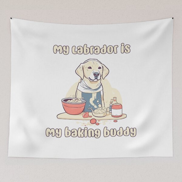 Item preview, Labrador Retriever Baking Buddy - A Cute Design for Bakers and Dog Lovers designed and sold by brindled.