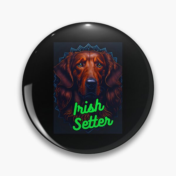 Item preview, Irish Setter Black and Blue Background designed and sold by IrishPOD.