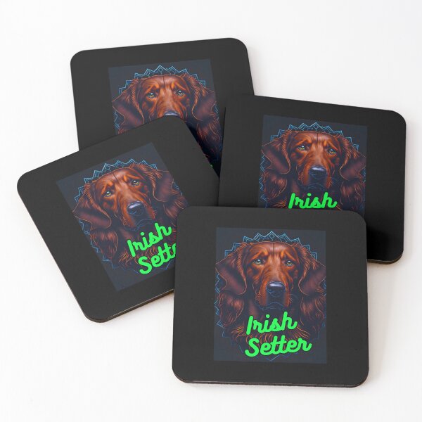 Item preview, Irish Setter Black and Blue Background designed and sold by IrishPOD.
