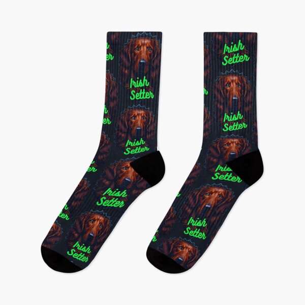 Item preview, Irish Setter Black and Blue Background designed and sold by IrishPOD.