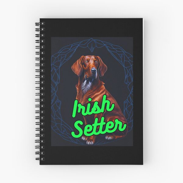 Item preview, Irish Setter Black and Blue Line Background designed and sold by IrishPOD.