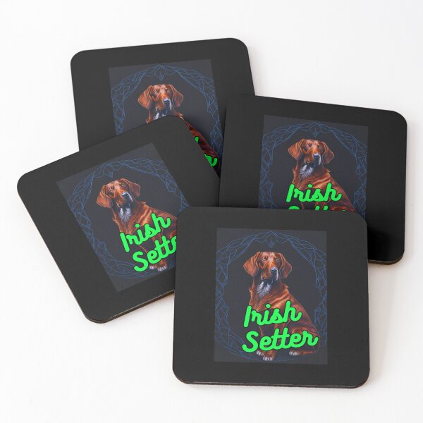 Item preview, Irish Setter Black and Blue Line Background designed and sold by IrishPOD.