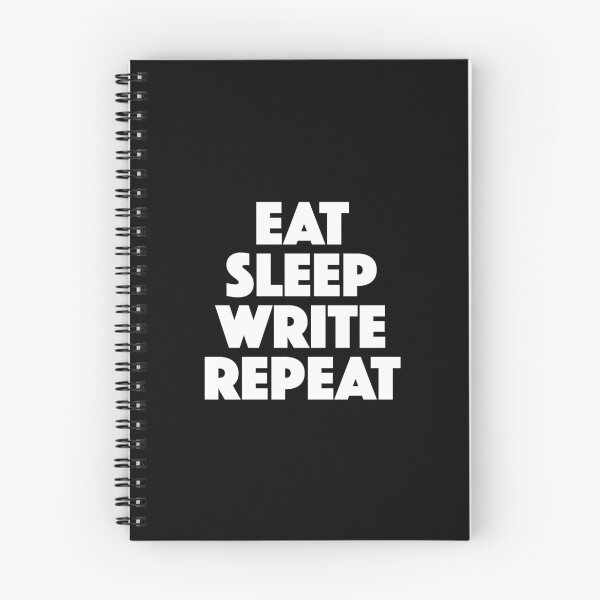 Item preview, Eat Sleep Write Repeat (white) designed and sold by didijuca.