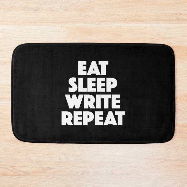 Item preview, Eat Sleep Write Repeat (white) designed and sold by didijuca.