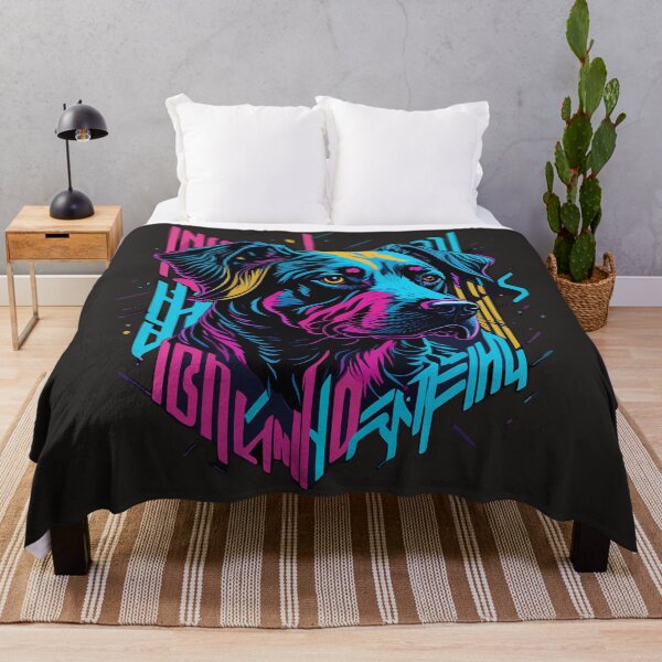 Item preview, Colorful Expressionism Dog Art - Vibrant Pet Portrait on Redbubble designed and sold by Diegos-.