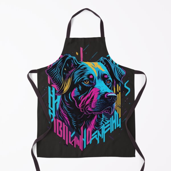 Item preview, Colorful Expressionism Dog Art - Vibrant Pet Portrait on Redbubble designed and sold by Diegos-.