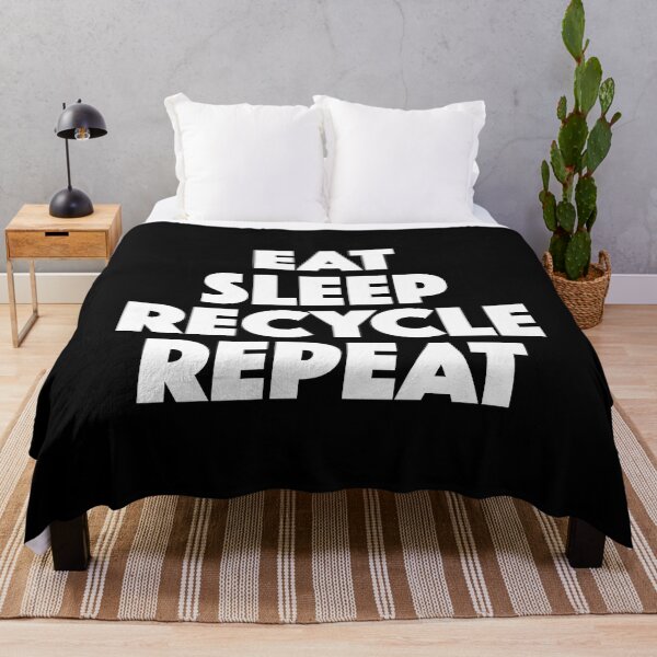 Item preview, Eat Sleep Recycle Repeat (white) designed and sold by didijuca.