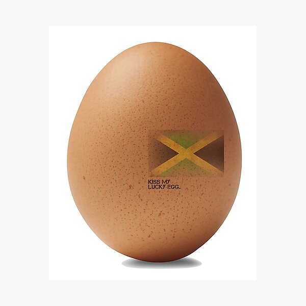 Item preview, kiss my lucky egg print cool runnings film designed and sold by differenttings.