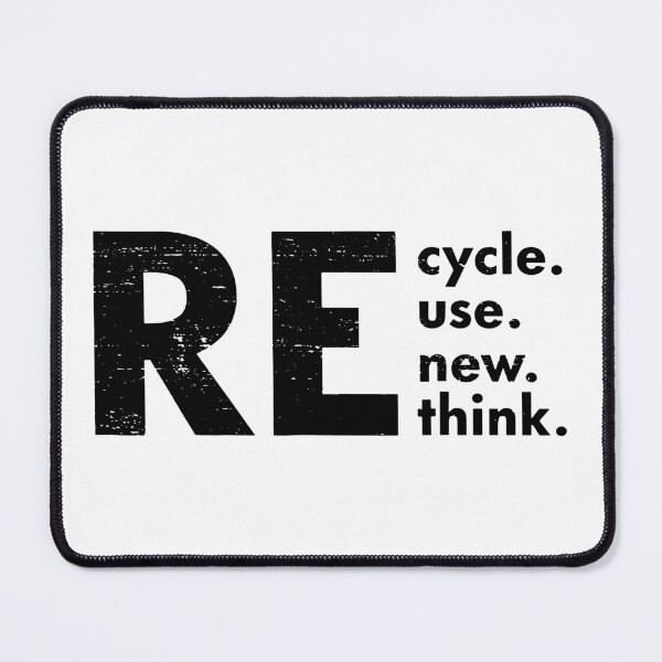 Item preview, Recycle reuse renew rethink crisis environmental activism designed and sold by Janewarka  ⭐⭐⭐⭐⭐.