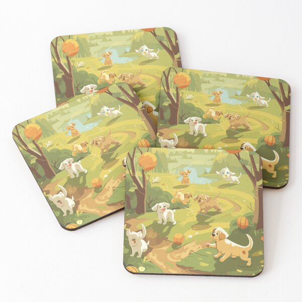 Item preview, Multidimentional PuppyLover | Puppy Playground | Joyful Dogs in Nature designed and sold by mindexploration.
