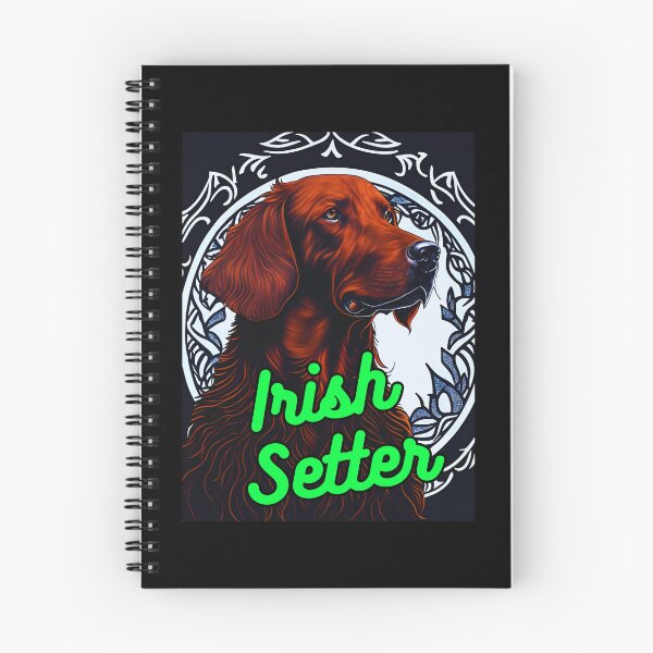 Item preview, Irish Setter Black and White Background designed and sold by IrishPOD.