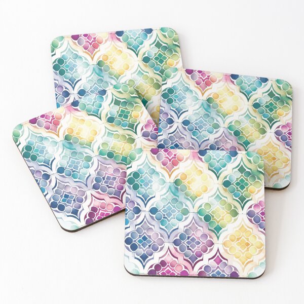 Item preview, A Multicolor Geometric Moroccan Design - Boho Chic Patterns designed and sold by GVRDesign.
