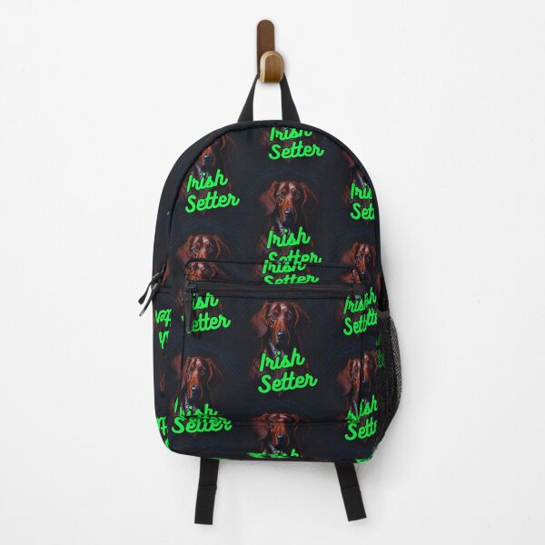 Item preview, Irish Setter Face Forward Black and Blue Line Background designed and sold by IrishPOD.