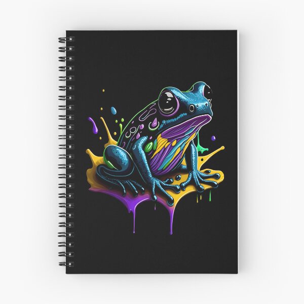 Item preview, Splash Art of a Cute Colorful Frog designed and sold by allovervintage.