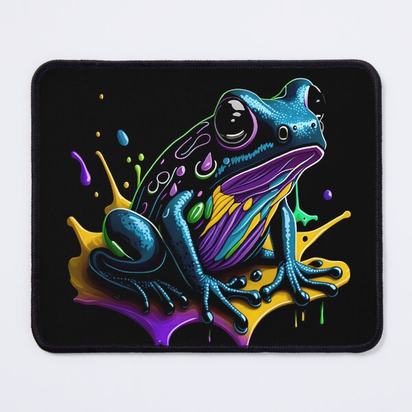 Item preview, Splash Art of a Cute Colorful Frog designed and sold by allovervintage.